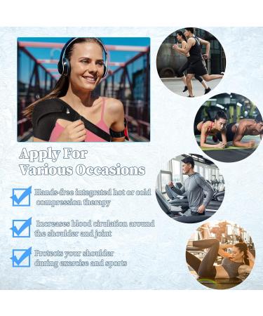 WiKSite Adjustable Shoulder Bandage | Pressure Cushion Arm Immobilizer for Stability & Relaxation | Shoulder Support for Men & Women - International Shipping Available - Buy Online on GoSupps.com