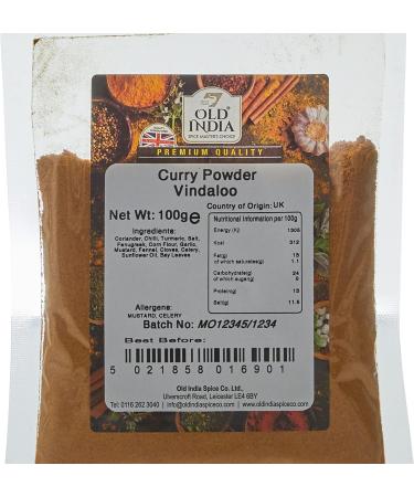 Old India Curry Powder Vindaloo 100g - Authentic Indian Spice Blend - Buy Online on GoSupps.com
