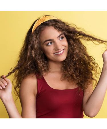 Siquk 15-Piece Top Knot Headband Set for Women - Wide Cloth Headbands in Candy Colors - Buy Online on GoSupps.com