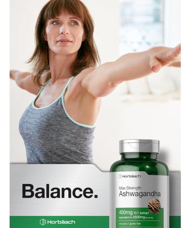 Horb ach Ashwagandha Supplement | Max Strength | 120 Capsules | Non-GMO Gluten Free - Buy Online on GoSupps.com