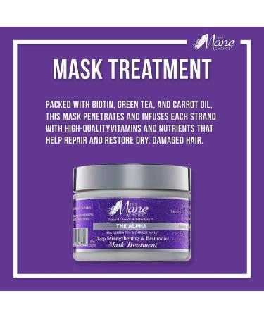 Mane Choice Alpha Green Tea & Carrot Hair Mask - 12 oz Strengthening Treatment - Buy Online on GoSupps.com