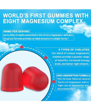 Mag-8 Magnesium Gummies 400mg with Ashwagandha Extract | Supports Calm, Zzz, Mood, Muscle Cramp | Vegan - 120 Cts - Buy Online on GoSupps.com