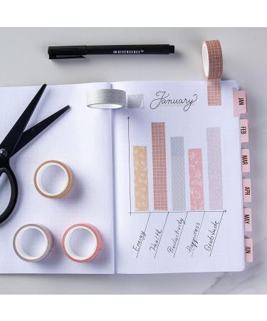 DIVERSEBEE Pastel Washi Tape Set - 5 Rolls Decorative Craft Tape for Scrapbooking, Journaling & Gift Wrapping (Forest) - Buy Online on GoSupps.com