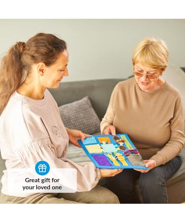 Calming Fidget Blanket for Dementia and Seniors - Sensory Aid for Alzheimer's, Asperger's, Autism & Anxiety - Buy Online on GoSupps.com