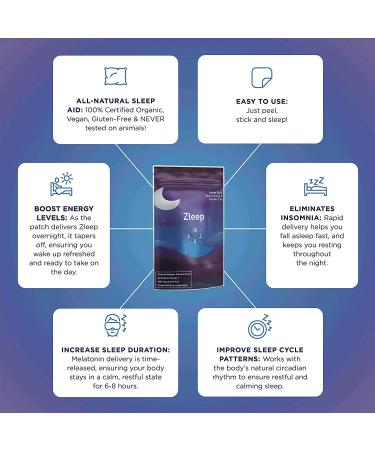Zleep - Sleep Patches with Dream Complex for Quality Sleep & Energy Boost | 30 Patches - Buy Online on GoSupps.com