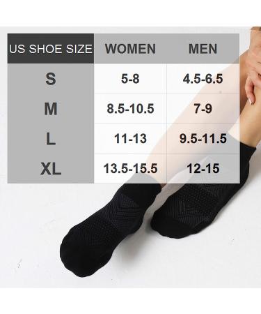 CelerSport Men's Ankle Socks 6 Pack - Cushioned Sport Athletic Running Socks, Black (Size 9-12) - Buy Online on GoSupps.com