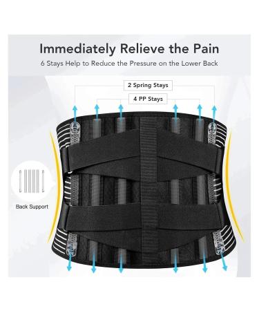 mdlian Adjustable Back Lumbar Support Belt - Orthopedic Brace for Spine Decompression Anti-Skid & Breathable - Size X-Large Color D | International Shipping Available - Buy Online on GoSupps.com