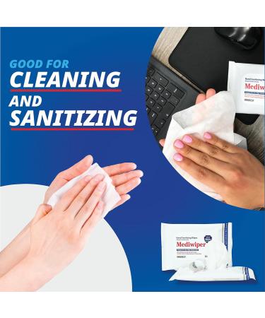 Travel Size Alcohol-Free Wet Wipes | 100 Bulk Sanitizing & Deodorizing Wipes | Perfect for On-the-Go Cleaning - Buy Online on GoSupps.com