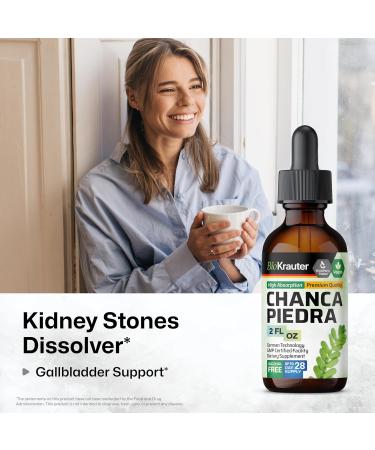 Chanca Piedra Tincture - Natural Kidney & Gallbladder Support - Vegan Alcohol & Sugar Free 2 Fl Oz - Buy Online on GoSupps.com