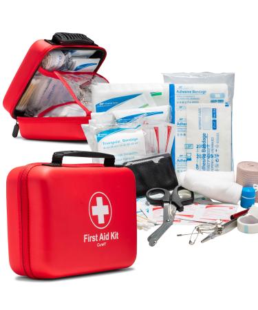 First Aid Kit 230 Piece, Waterproof, All Purpose Use Outdoor, Indoor, Car, Hiking, Office, Kitchen,