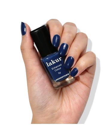 LONDONTOWN Vintage Denim Blue Glossy Nail Polish | Vegan Chip-Resistant & Long-Lasting | Under the Stars Lakur - 40fl oz for International Shipping - Buy Online on GoSupps.com
