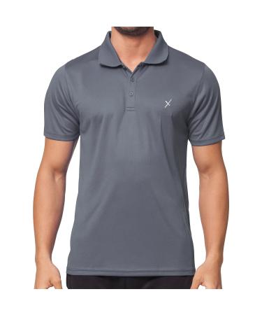 CFLEX Men's Sport Shirt Fitness Polo Shirt Sportswear Collection XXL Grey