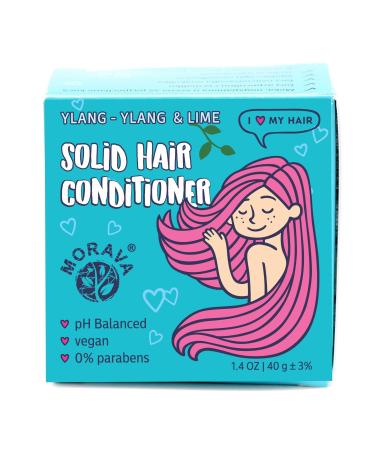 Morava Conditioner Bar: Hair Growth Promoter Thickening & Moisturizing Shiny & Strong Restores Damaged Hair Sulfate & Silicone Free Vegan (for all hair types)