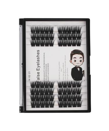 Bodermincer 70 Clusters Individual Lashes Makeup D Curl Wide Cluster Cluster Eyelash Home Eyelash Extension Super Soft (14MM)