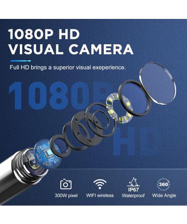 Wireless Ear Wax Removal Tool with Camera 1080P HD Otoscope Ear Cleaner for iOS & Android Intelligent Visual Ear Picker with 6 LED Lights - Buy Online on GoSupps.com