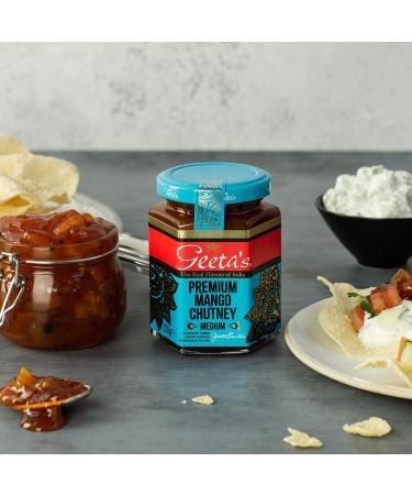 Geeta's Premium Chutney 230g Custom Case (Pack of 6) | Choose Any Flavour Receive 1 of Each Choice | Mango Chilli Lime Onion Pomegranate Ginger | No Artificial Flavours or Colours - Buy Online on GoSupps.com