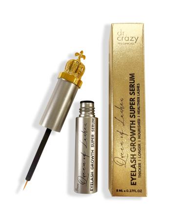 Premium Eyelash Growth Serum: Lash Enhancing Serum with Ginseng Root Extract & Peptides Advanced Formula to Boost Longer Fuller Thicker & More Defined-Looking Lashes 8ml