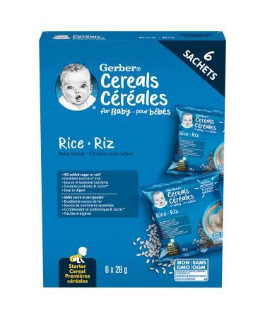 Gerber Baby Cereal Rice Sachet 6x28g