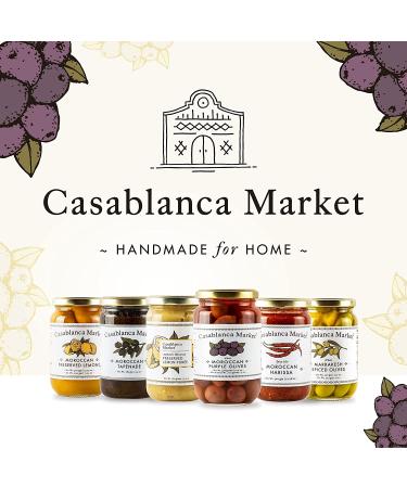 Authentic Casablanca Market Purple Picholine Marocaine Moroccan Olives (11.9oz) - Buy Online on GoSupps.com