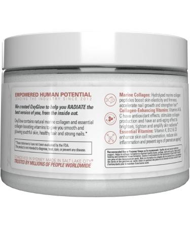 EHP Labs OxyGlow Natural Marine Collagen Powder - Hydrolyzed Marine Collagen Peptides Powder - Boosts Skin Elasticity & Firmness Accelerates Nail Growth & Strengthens Hair 30 Serves (Unflavored) - Buy Online on GoSupps.com