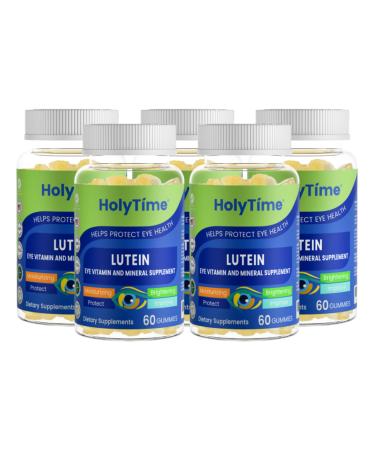 HolyTime Lutein Gummies Dietary Supplement for Eye Health Support with Lutein & Zeaxanthin Plant-Based Daily Formula with Zinc, Vitamin C & E Natural Berry Flavor Vegan Friendly (5)