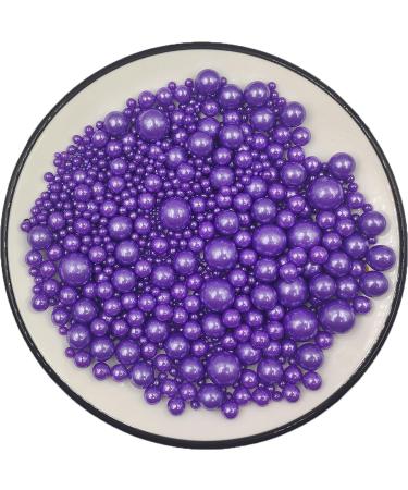 Edible violet pearl sugar sprinkles dessert lila strandel cake cupcake topper cookie decorations sweet sugar sprinkles for weddings and daily cake decorations violet pearls