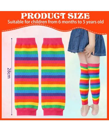 Sintege Rainbow Stripe Baby Kids Leg Warmers for Boys & Girls, 6 Months to 5 Years - Fun and Colorful Children Leg Warmers - Buy Online on GoSupps.com