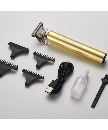 Barberboss Beard Trimmer Men Cordless Hair Clippers Men: Men Haircut Clippers Precision Hair Trimmer Men Detail Trimmer QR-2070 Gold - Buy Online on GoSupps.com