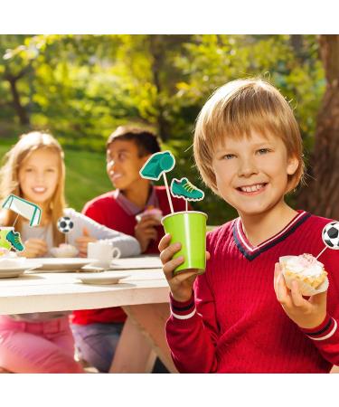 Tioncy Soccer Cupcake Toppers Soccer Shoe Suit Trophy Cupcake Picks Soccer Cake Decorations Sports Theme Cocktail Cupcake Picks Football Cupcake Decorations for Birthday Party Baby Shower Supplies - Buy Online on GoSupps.com