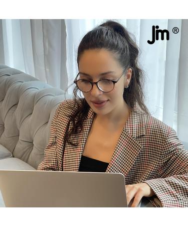 JM 3 Pack Vintage Round Reading Glasses | Stylish Spring Hinge Readers for Men & Women - Mixed Colors - Strength 4.00 - Buy Online on GoSupps.com