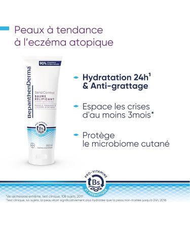 BepanthenDerma Sensicontrol Lipid-Replenishing Balm - Dermo-cosmetic - Skin prone to atopic eczema - Anti-itching - Body and face - Infant Child Adult - 200ml - Buy Online on GoSupps.com