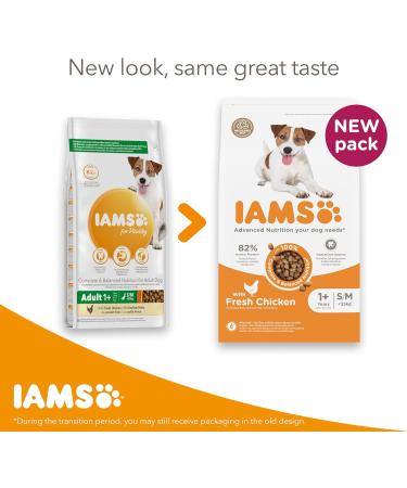 IAMS Adult Small Medium Dry Dog Food Chicken 3kg - Buy Online on GoSupps.com
