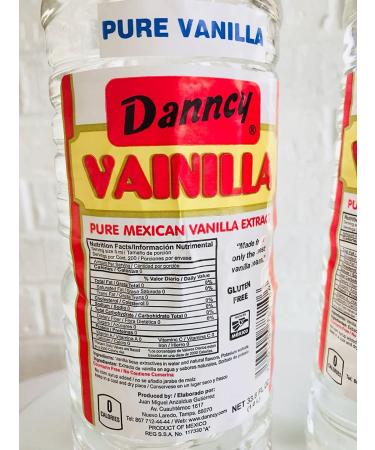 2 x Danncy Clear Pure Mexican Vanilla Extract 33oz - 2 Plastic Bottles Lot (Sealed) from Mexico - Buy Online on GoSupps.com