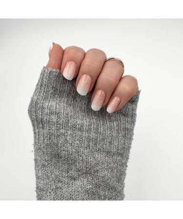 Fairy UV Nail Foils - Self-Adhesive Gel Wraps - 16 Glitter Baby Boomer Nail Strips for Easy Nail Art - Buy Online on GoSupps.com