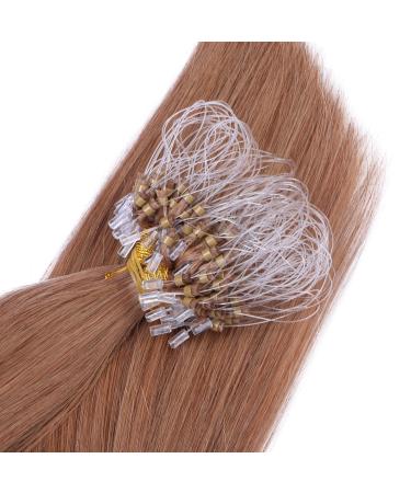 Micro-Ring Hair Extensions #10 Light Brown 60cm 100 Strands 0.5g | 100% Remy Real Hair Easy to Use by Hair Professionals - Shop Now! - Buy Online on GoSupps.com