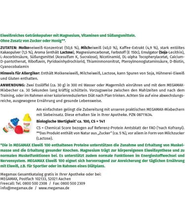 Megamax Protein Cappuccino 400g | High-Quality Low Carb Protein Powder for Muscle Building | Aspartame-Free Milk Protein Shake | Ideal for Baking & Diet - Buy Online on GoSupps.com