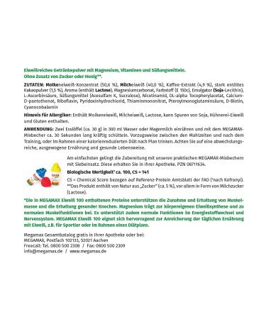 Buy Megamax Protein Cappuccino 5kg | Low Carb Protein Shake for Muscle Building | Aspartame-Free Milk & Whey Protein Powder | Ideal for Baking & Diets - Buy Online on GoSupps.com