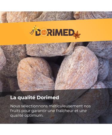 Spanish dried figs | 1 kg dried figs dehydrated | no added sugar | large raw and whole | rich in fibers and minerals | ideal as a snack | vegan | resealable bag | Dorimed - Buy Online on GoSupps.com