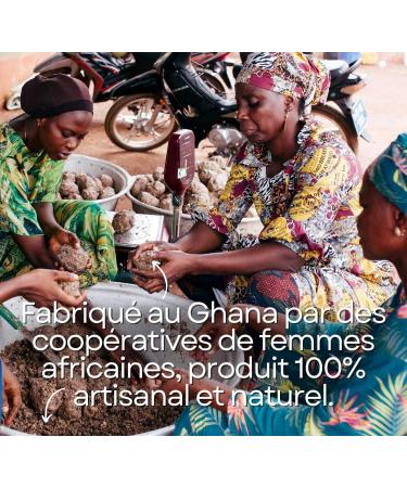 AOKlabs - African Black Soap I 100% natural and artisanal handmade by African women - For all skin types moisturizes cleanses fights blemishes and acne - 100g - Buy Online on GoSupps.com