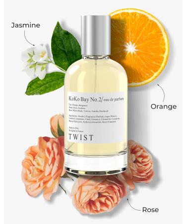 Twist - Koko Bay No. 2 - Eau De Parfum Inspired by Cha. Coco Mademoiselle Long-Lasting Perfume For Women Paraben Free Vegan Clean Ingredients Fragrance - Spray 100 ml | 3.4 fl. oz. Koko Bay No. 2 - Inspired by Coco Mademoiselle 3.4 Fl Oz (Pack of 1) - Buy Online on GoSupps.com