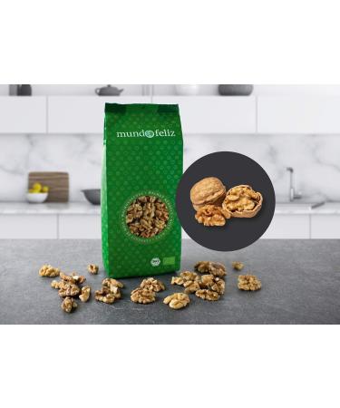 Buy Mundo Feliz Organic Walnut Halves - 3 x 300g | Premium Quality International Shipping - Buy Online on GoSupps.com