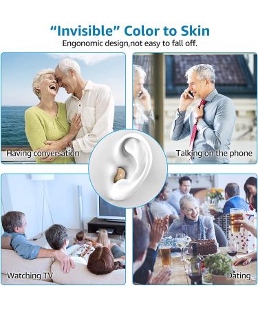 Rechargeable Mini Hearing Aids for Seniors - Noise Cancelling & Invisible Design - Buy Online on GoSupps.com