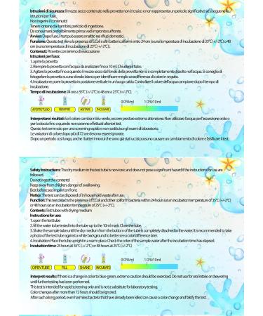 Medasa Water Test Kit for Coliform & E. coli Bacteria - 2x Drinking & Well Water Testing Set - Buy Online on GoSupps.com