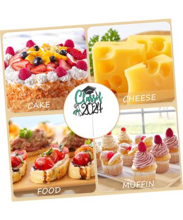 TOPBATHY 15 Sets Cake Insert Party Supplies Cupcake Decors Graduation Dessert Toppers Cake Decoration 2024 Graduation Cupcake Toppers European and American Graduation Season Paper Greenx3pcs 16.00X13.00X0.10CMx3pcs - Buy Online on GoSupps.com