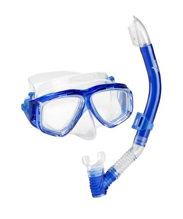 Speedo Unisex-Adult Adventure Swim Mask & Snorkel Set Blue