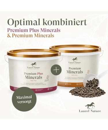 Laurel Nature Premium Plus Minerals 3kg - 100% Natural Mineral Feed for Horses | Vitamins C Zinc & Selenium | Ideal for Young Leisure & Senior Horses | Buy Now! - Buy Online on GoSupps.com