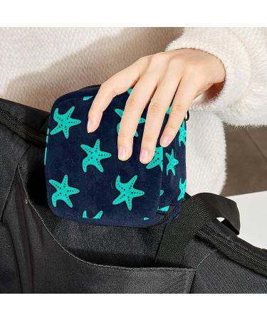 Starfish Print Pattern Menstrual Cup Pouch Menstrual Pad Bag Feminine Menstruation Bags Portable Sanitary Napkin Pads Storage Bags Color 4 - Buy Online on GoSupps.com