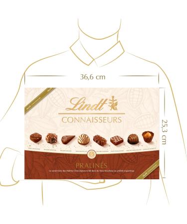 Lindt - Bo te CONNAISSEURS Pralin s - Assortiment de Chocolats au Lait et Noirs Pralin s - Id al pour No l 409g Pralin s (Moyen) 409g - Buy Online on GoSupps.com