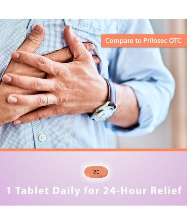 Curist Omeprazole 20mg Tablets Bulk Pack - 84 Count Delayed-Release Tablets - Acid Reflux Medicine for Heartburn Relief - 2 Pack (84 Total) - Buy Online on GoSupps.com
