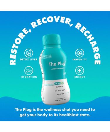 Plug Liver Cleanse Detox Drink 2-Pack - Plant-Based Electrolyte Recovery & Hydration - Fatty Liver Renew Complex - Liver Support Supplement 3.4 Fl Oz (Pack of 2) - Buy Online on GoSupps.com